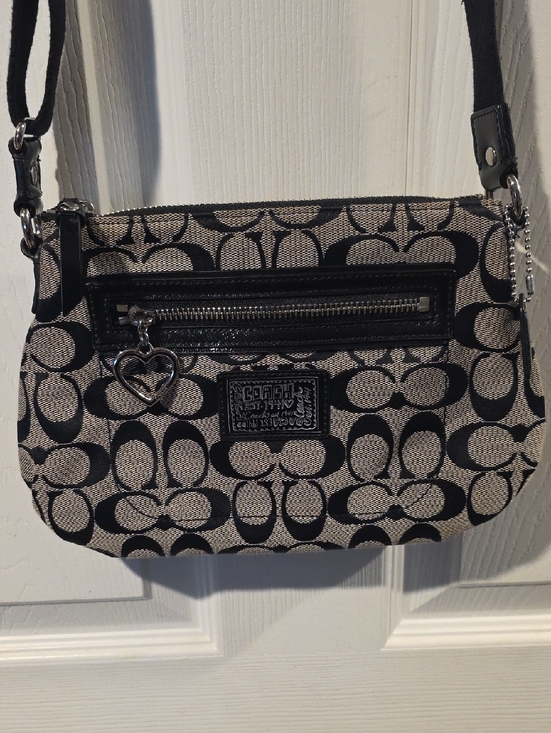 Coach Handbags - Coach Poppy Signature Small Crossbody Bag featuring the brand's iconic "C"